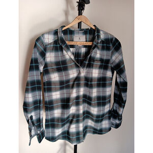 Small Royal Robbins Shirt Womens Plaid Long Sleeve Button Up Zipper Pocket